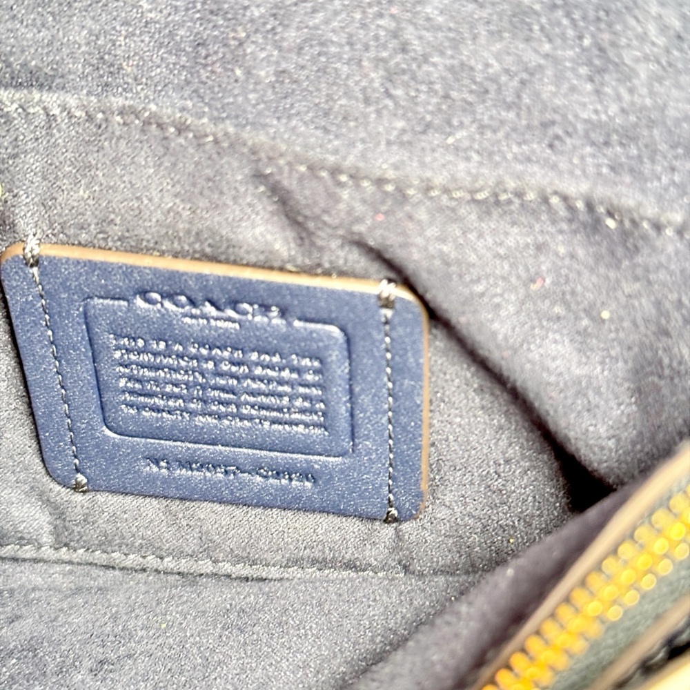 Coach Tilly Satchel 23 C2820 Colorblock Signature Canvas Top Handle Crossbody - Picture 9 of 11